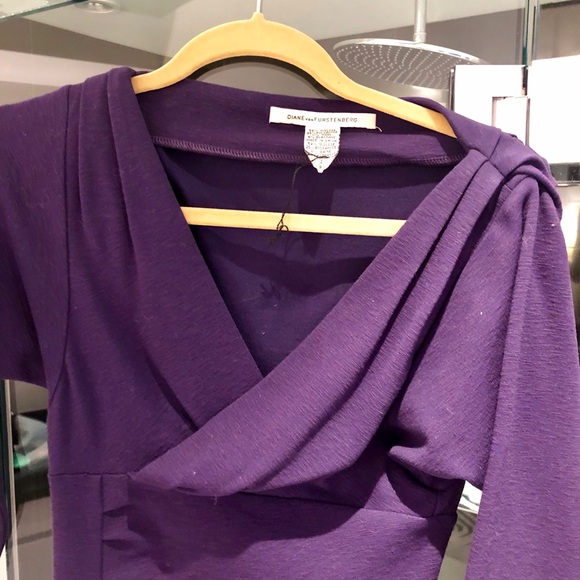 Purple women’s Diane von Furstenberg cotton dress - Picture 2 of 4